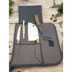 SürLaz 5 Parça Deri Çantalı Kamp Outdoor Seti Şef Bıçak Kamp Balta Çakı Bıçak