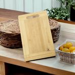 SürLaz Bambu Kesme Tahtası, 20cm x 30cm, Kaymaz, Parmak İzi Önleyici, Isı Dayanıklı