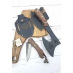 SürLaz Outdoor Set Kamp Balta ve Outdoor Çakı Deri Kılıf Kibrit Çakmak