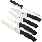 SürLaz Pro 5 Parça Mutfak Bıçak Seti Şef Bıçağı Et Bıçağı Ekmek Bıçağı
