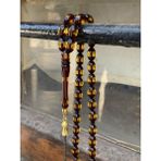 Sürmeli Toz Kehribar Tesbih DGN11173 - Bordo