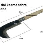 SÜRMENE DAL KESME BIÇAĞI ORAK TIRPAN AHŞAP SAPLI BUDAMA