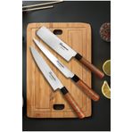 Sürmene Doğu Esintileri Sushi, Nakiri, Santoku Üçlü Şef Bıçakları Seti