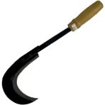 Sürmene Kırmızı Plastik Saplı Orak 43 cm - Buğday Hasadı - Renkli