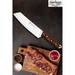 SÜRMENOX Sürmene Serisi Santoku Mutfak Şef Bıçak Et Ekmek Sebze Salata Şef Bıçağı Kahve Verzalit Sap HDS-130
