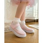 Surpie Shoes Çocuk Günlük Babet, Kız Çocuk Babet, Çocuk Abiye Babet - Pembe