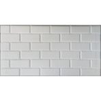 Süs Köşe Dekor Düz Tuğla Desen Baskılı Strafor Duvar Panel 4 Adet 2 M2 - 4Lü