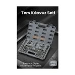 SÜS Mey Ithalat® 40 Parça Profesyonel Metrik Ters Kılavuz ve Pafta Seti - Hassas Diş Açma ve Onarım Takımı