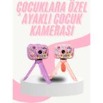 SÜS Mey Ithalat® Çocuk Için Eğitici Video Kamera Ayaklı Mini Fotoğraf Makinesi