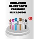 SÜS Mey Ithalat® Kablosuz Bluetooth Karaoke Mikrofon Yankı Efektli