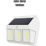 SÜS Mey Ithalat® Suya Dayanıklı Solar Duvar Lambası – Akıllı Gece Sensörlü Işık