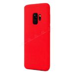 SUSA TEK Samsung Galaxy S9 Kılıf Silikon Mat Renklİ(KIRMIZI)