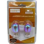 ŞüsCarOto Aksesuar Diadem Ampul Krom Amber Park Sinyal Ampulü Gündüz Farı T20 WY21/5W 12V Turuncu Işık Colormatik 2'li Takım