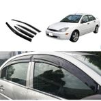 ŞüsCarOto Aksesuar Ford Focus 1 Sedan 1998-2004 Uyumlu Mugen Cam Rüzgarlığı Seti Piano Black 4lü Ithal