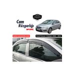ŞüsCarOto Aksesuar Ford Focus 2 - 2.5 Sedan 2004-2011 Uyumlu Mugen Cam Rüzgarlığı Seti Piano Black 4lü Ithal