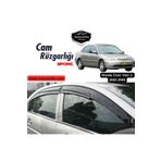 ŞüsCarOto Aksesuar Honda Civic Vtec2 2002-2005 Uyumlu Mugen Cam Rüzgarlığı Seti Piano Black 4'lü İthal
