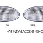 ŞüsCarOto Aksesuar Hyundai Uyumlu Accent Yumurta Kasa İçin 1995-2000 Sis Lambası Takımı Beyaz 2 Adet