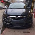 ŞüsCarOto Aksesuar Opel Corsa D 2006-2014 Uyumlu Üniversal Astra H Lip Esnek Ön Lip 2 Parça Tampon Altı Dil Karlık Ön Ek