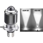 ŞüsCarOto Aksesuar Otomobil Araç Motosiklet Mercekli Far Ampulü LED Far Beyaz Csp LED Xenon Lamba Delici Yayıcı Uzun Kısa 1 Adet H4
