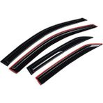 ŞüsCarOto Aksesuar Renault Clio 2 Symbol Hb&sedan 1998-2008 Uyumlu Mugen Cam Rüzgarlığı Seti Piano Black 4'lü