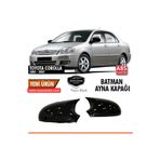ŞüsCarOto Aksesuar Toyota Corolla E120 2002-2006 Sinyalsiz Uyumlu Batman Yarasa Ayna Kapağı Piano Black ABS Plastik