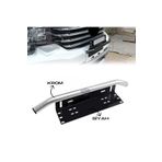 ŞüsCarOto Aksesuar Üniversal Plaka Altlığı ve Koruma Demiri Off Road Led Montaj Braket Plakalık Led Bağlantı Ayağı Krom
