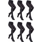 Süsen Lingerie 6 Lı Siyah Kız Çocuk Okul Külotlu Çorabı, 50 Micro Kız Çorabı, Kız Çocuk Çorabı - 6 - 8 Yaş - 01-Siyah