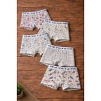 Süsen Lingerie Asorti Karışık Desenli Çocuk Boxer,pamuklu Günlük Çocuk Boxer - 9 - 10 Yaş