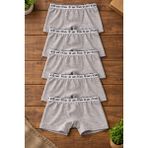 Süsen Lingerie Gri Renk Çocuk Boxer,pamuklu Günlük Çocuk Boxer - 11 - 12 Yaş - 00E-Gri