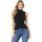Süsen Lingerie Kadın Sıfır Kollu Siyah Günlük Boğazlı Atlet, Kadın Atlet - 2XL