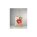 Sushi Baskılı Ham Bez 35X40 Omuz Çantası - Ekru