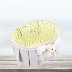 SüSLe Bebek ve Parti Ayıcıklı Oval Sepet, Pembe