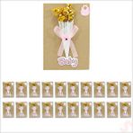 SüSLe Bebek ve Parti Bebek Buketi, 15cm X 10cm Kartlıklı Magnet - Pembe, 20 Adet Çok Renkli