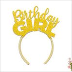 SüSLe Bebek ve Parti Birthday Girl Taç - Altın
