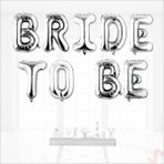 SüSLe Bebek ve Parti Bride To Be Folyo Balon, 40 Cm - Gümüş
