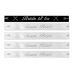 SüSLe Bebek ve Parti Bride To Be Team Bride Bieklik, 5 Adet - Gümüş