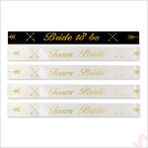SüSLe Bebek ve Parti Bride To Be Ve Team Bride Bileklik, 5 Adet - Altın Çok Renkli