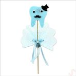 SüSLe Bebek ve Parti Çubuklu Diş Magnet, 27cmx 6,5cm - Mavi, 1 Adet