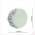 Süsle Bebek ve Parti Epoksi Taşlı 6,50 cm Magnet, Gümüş - 1 Adet