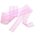 SüSLe Bebek ve Parti Güpür Dantel Kurdele, 4 cm x 1 mt, Renk Seçenekli - PEMBE