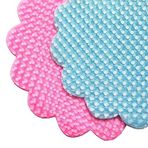 SüSLe Bebek ve Parti Kesilmiş Tül, 18 cm Puanlı Baskılı Organze, 25 Adet PEMBE