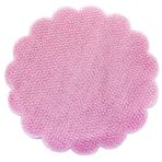 SüSLe Bebek ve Parti Kesilmiş Tül, 22 cm Metal Simli Organze, 25 Adet PEMBE