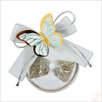 SüSLe Bebek ve Parti Lavantalı Ve Mavi Kelebekli 6,5cm Metal Pano Magnet, 1 Adet Çok Renkli