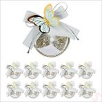 SüSLe Bebek ve Parti Lavantalı Ve Mavi Kelebekli 6,5cm Metal Pano Magnet, 10 Adet Çok Renkli
