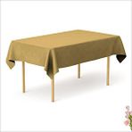 SüSLe Bebek ve Parti Masa Örtüsü 137cm X 270cm - Altın Çok Renkli