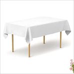 SüSLe Bebek ve Parti Masa Örtüsü 137cm X 270cm - Beyaz