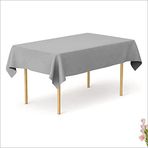 SüSLe Bebek ve Parti Masa Örtüsü 137cm X 270cm - Gümüş