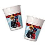 SüSLe Bebek ve Parti Miraculous Mucize Uğur Böceği Plastik Bardak - 23cm X 8 Adet
