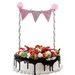 SüSLe Bebek ve Parti Pasta Süsü 27cm x 15cm, BİR - Pembe