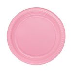 SüSLe Bebek ve Parti Pembe Plastik Tabak - 22,00 Cm - 25 Adet Çok Renkli